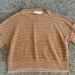 Lisa Says Gah | Rainbow knit shirt | Size XS